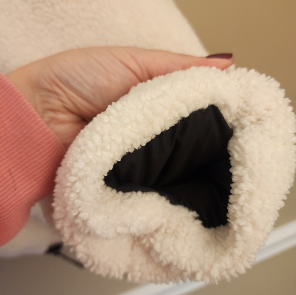 Koolaburra By Ugg Hooded Sherpa Reversible Coat Size Large - Picture 6 of 8